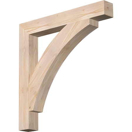 Thorton Block Smooth Bracket, Douglas Fir, 3 1/2W X 28D X 28H